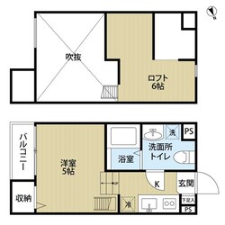 七道駅 徒歩10分 1階の物件間取画像